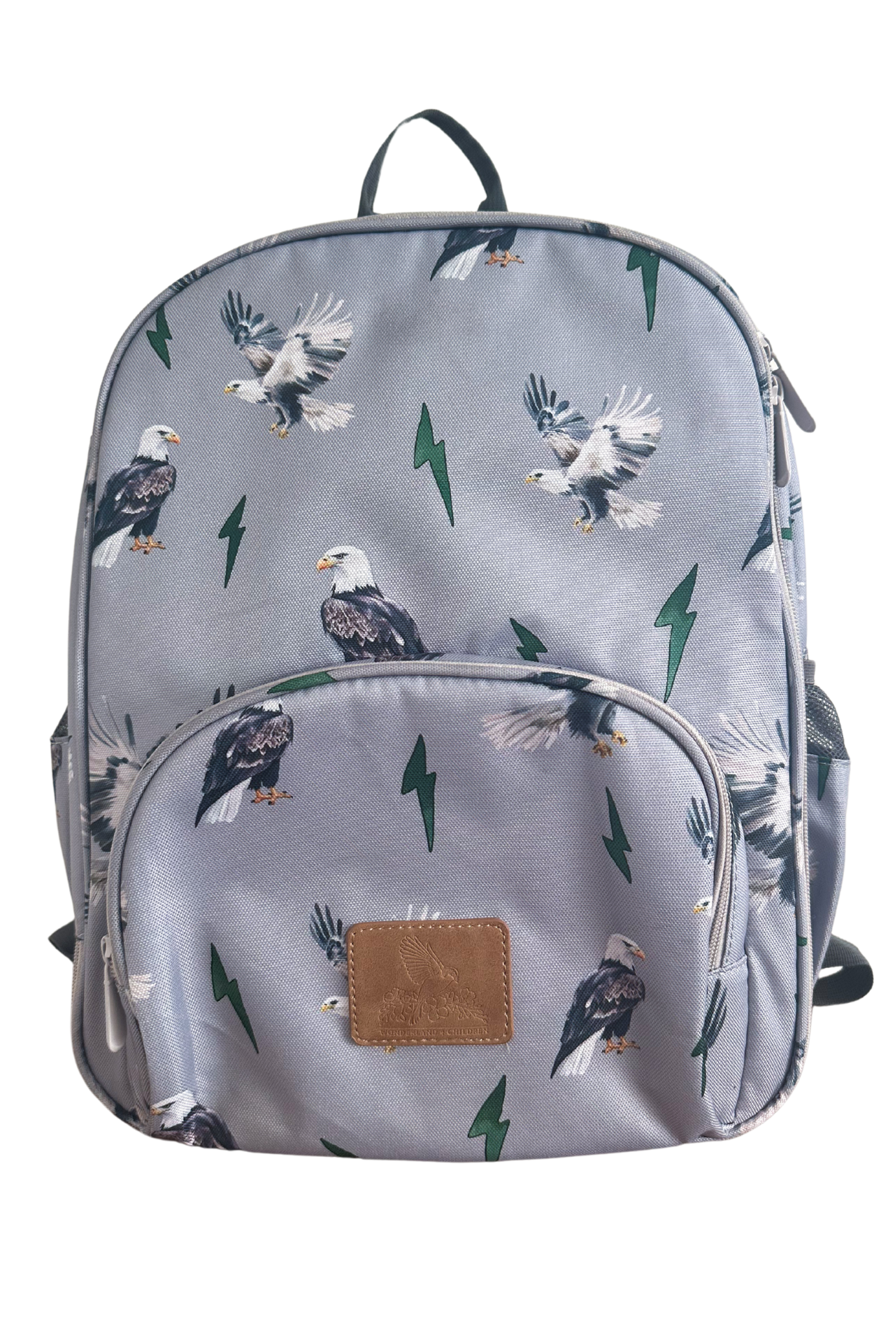 Boys’ backpack featuring powerful eagle and lightning bolt design