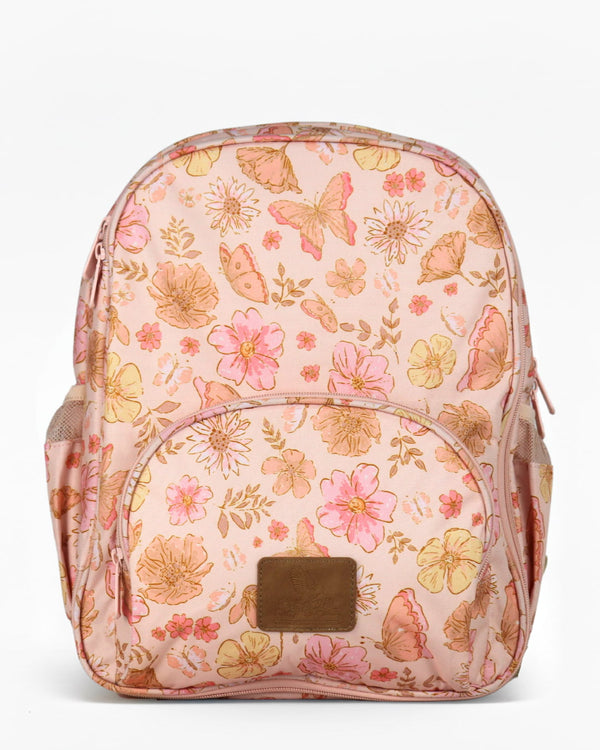 butterfly backpack with cream color base