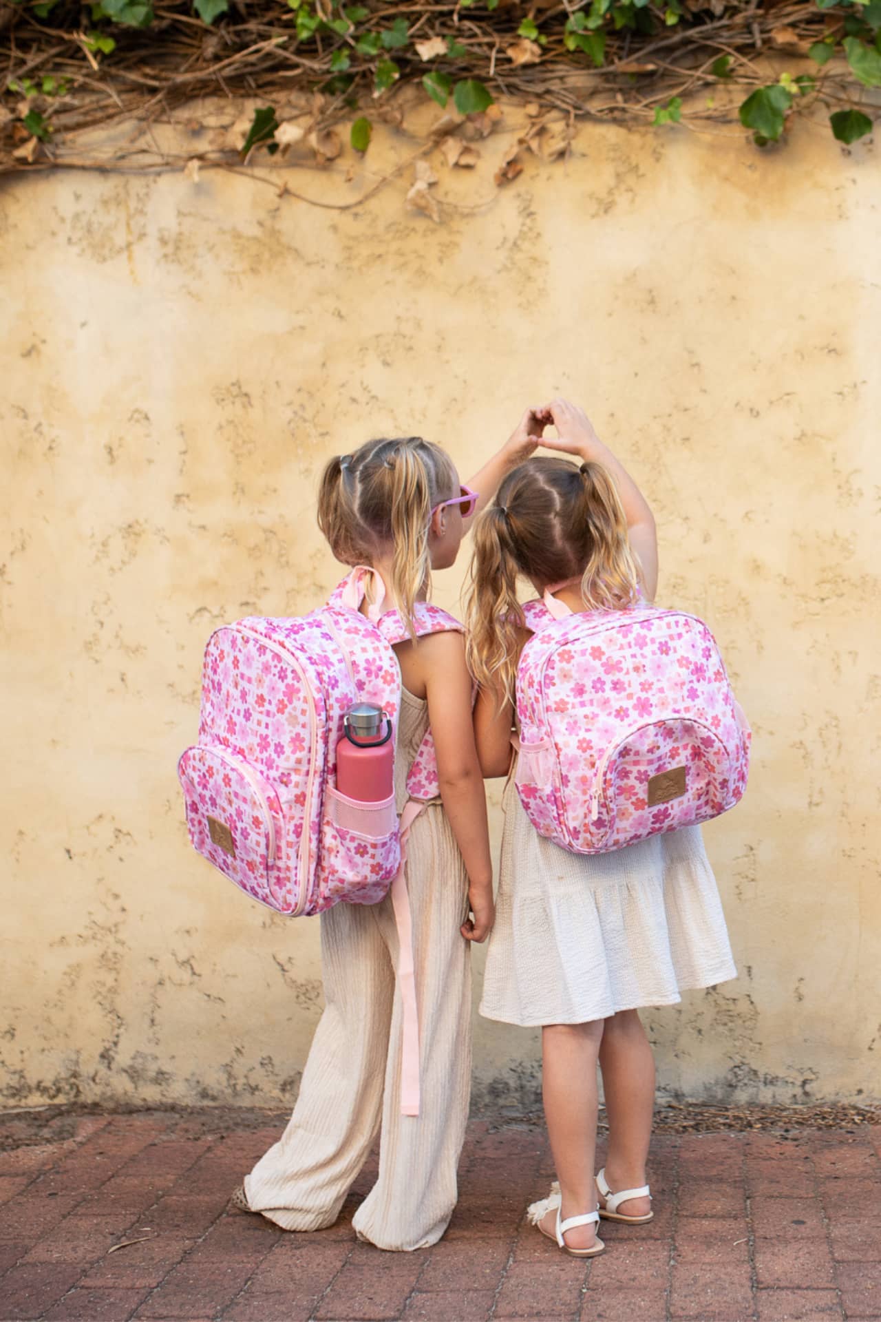 Pink-floral-kids-backpack