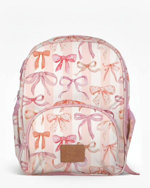 Kids Backpack - PINK BOWS