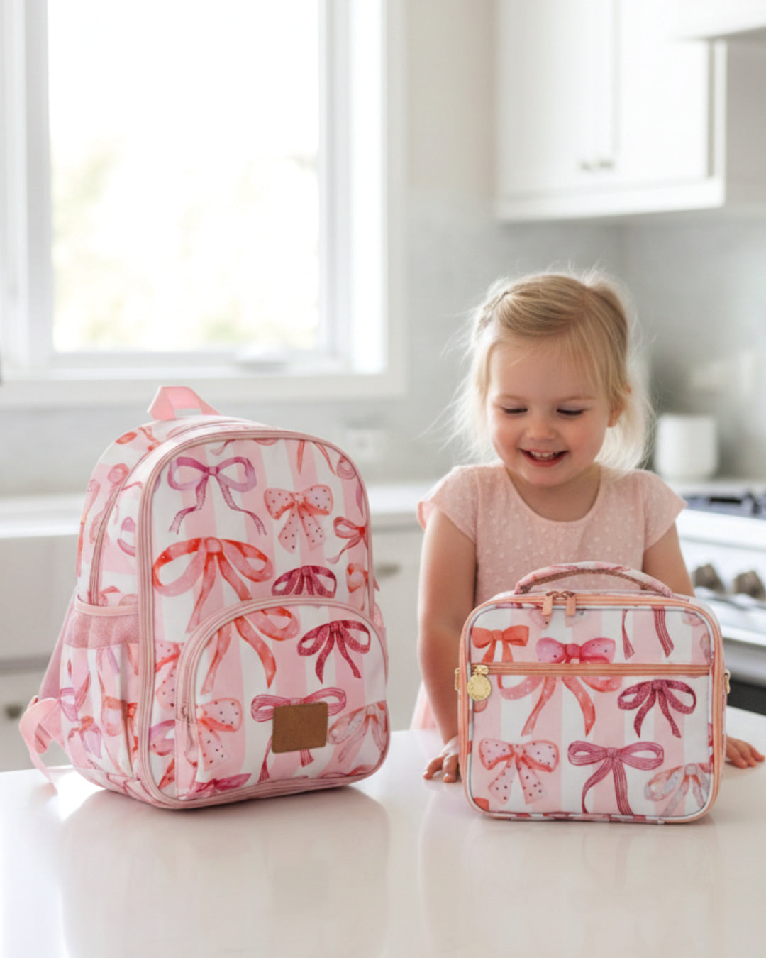 Lunch Bag - PINK BOWS