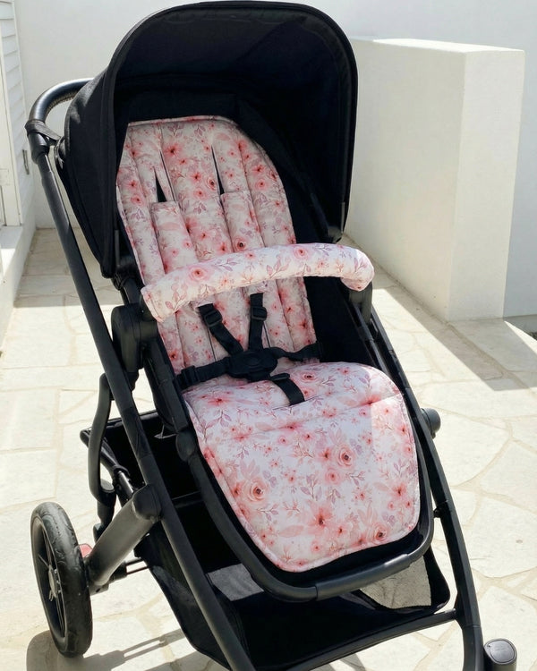 Amelia universal pram liner fitted in modern stroller