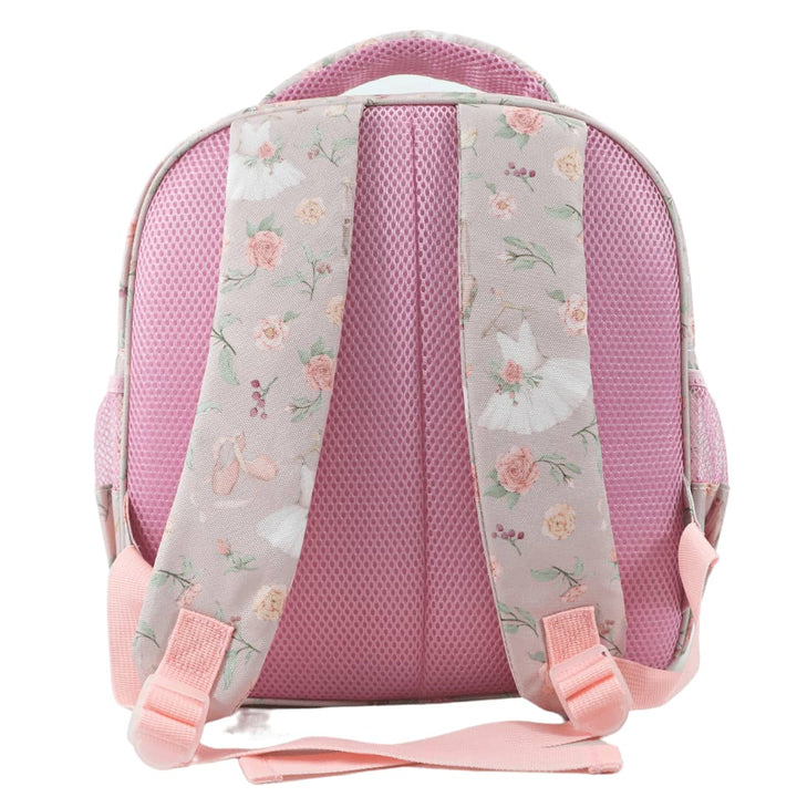     wonderland-4-children-backpack-Ballerina-mini-toddler-school-daycare-flower-girly-pink-dance-back