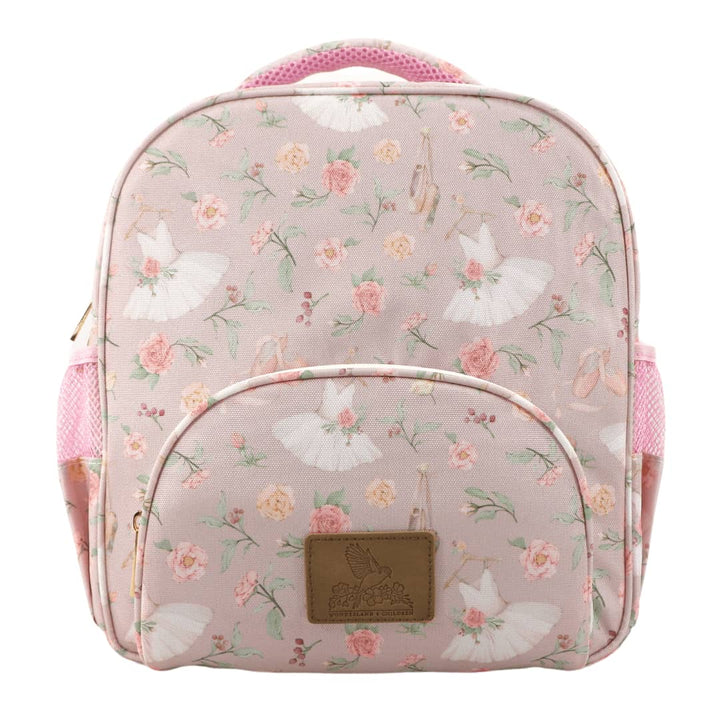 wonderland-4-children-backpack-Ballerina-mini-toddler-school-daycare-flower-girly-pink-dance