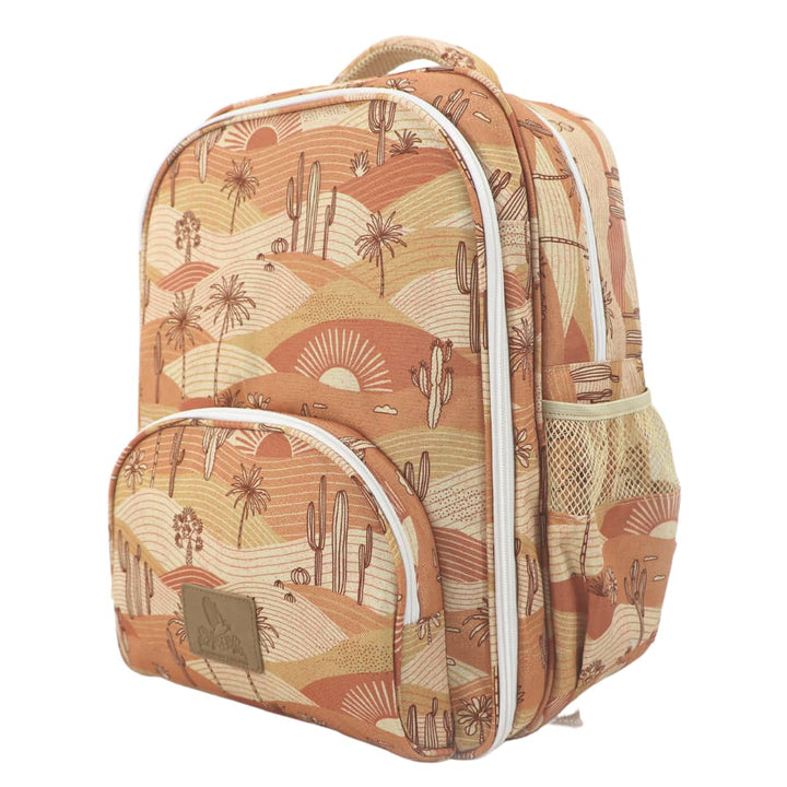 wonderland-4-children-backpack-aspen-small-toddler-school-kindy-primary-boho-retro-summer-palms-side